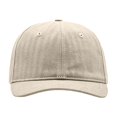 thumbnail image 6 of Xijirk Herringbone Baseball Cap Textured Curved Brim Dad Hat for Daily Casual Street Travel Outdoor Wear,Beige,One Size, 6 of 7