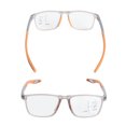 thumbnail image 3 of Lightweight Anti Blue Light Reading Glasses Sport Non Slip Presbyopic Eyewear Transparent Grey Frame Tea Leg +2.00 Diopter, 3 of 9