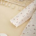 thumbnail image 5 of Toddler Baby Girl Clothes 12 18 24 Months 1T 2T 3T 4T 5T Fall Winter Outfits Contrast Color Long Sleeve Sweatshirt + Flare Pants Sets Beige Size 12-18 Months, 5 of 9
