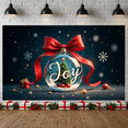 thumbnail image 6 of Decorative Glass Ball Christmas Ornament Holiday Decor Red Bow Winter Theme for Christmas Celebration Home Decoration Festive Season, 6 of 9