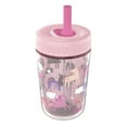 thumbnail image 5 of Zak Designs 12oz Unicorn Kids Straw Tumbler, Double Wall Durable Plastic Tumbler with Silicone Straw Utilizing Leak-Proof Valve, Travel Straw Tumbler, 5 of 6