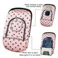 thumbnail image 3 of Car seat Cover for baby, Baby carseat Cover canopy, door open with flap cover, Thick Padded, perfect for winter, Pink dots;, 3 of 6