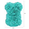 thumbnail image 4 of Adorno De Oso Casero Creativo PE espuma rosa flor oso de peluche decoración regalos de San Valentín (verde) Wdftyju Libre de BPA, 4 of 4