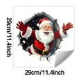 thumbnail image 3 of 3D Christmas Wall Stickers, Elk Santa Breaking Through Wall Design, Removable Peel and Stick Window Clings, Winter Holiday Party Decor -1Pcs, 3 of 6