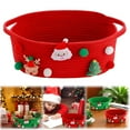 thumbnail image 2 of XIEULQP Small Storage Basket for Gifts, Gift Baskets Empty, Baby Basket for Toys, Towels, Decorative Woven Rope Baskets for Living Room, Red/Green, 10.23"x 7.87"x 5", 2 of 6