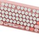 thumbnail image 3 of M Buder Teclado y Ratón Inalámbrico Combo Retro 104 Teclas Rosa 2.4GHz, 3 of 9