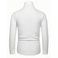 thumbnail image 4 of GrmtClth Sweaters for Men Slim Fit Turtleneck Pullover Tops Knitted Thermal Sweater 2025 Fall Winter Soft Long Sleeve Sweaters White M, 4 of 8
