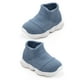 thumbnail image 3 of Zapatos de punto informales para niños pequeños, zapatos de punto para recién nacidos, transpirables, de goma, resistentes al deslizamiento, color azul, 15 tamaños, 3 of 5
