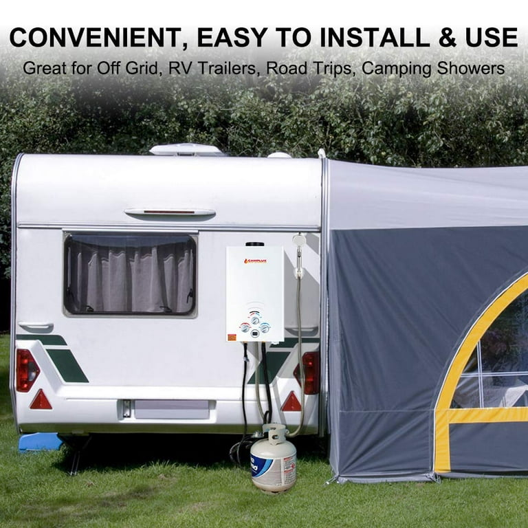 Camplux BW264 Propane Portable Gas Water Heater, Outdoor Camping Tankless  Water Heater, Digital Display - Walmart.com