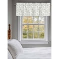 thumbnail image 3 of White Sage Green Plant Print Valances Curtain Kitchen Rod Pocket Short Panels Window Treatment Topper Curtains for Living Bedroom 1 Panel 54x18 inch, 3 of 9