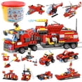 thumbnail image 1 of Set de construcción EP EXERCISE N PLAY City Fire Truck con helicóptero, 1 of 6