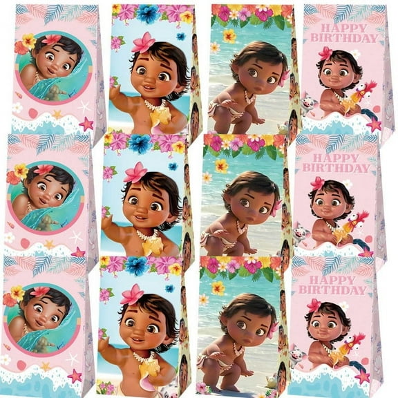 Moana Princess Goodie Bags Party Favor Candy Decorations Treat Supplies Birthday