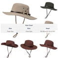 thumbnail image 3 of Yaoyar Unisex Sun Hat Wide Brim Bucket Hats for Fishing Hiking Gardening Adjustable Boonie Hat Outdoor Safari Hats, 3 of 8