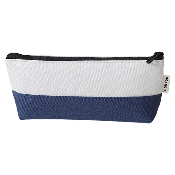 Pencil Pouch Pen Gear, Tyeign Cotton Color Blocked Boat Shaped Pencil Case Small Fresh Contrasting Stationery Bag scholar Triangular Pencil Case Pencil Pouch for Binder Cute Pencil Case