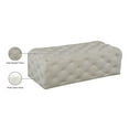 thumbnail image 4 of Meridian Furniture Casey Button Tufted Cream Velvet Ottoman and Bench, 4 of 4