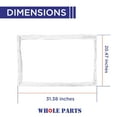 thumbnail image 7 of Whole Parts Refrigerator Freezer Door Gasket Part# WP61004009 - Replacement and Compatible with Some Maytag, Amana, Crosley, Admiral, Jenn Air, GE and Whirlpool Refrigerators, 7 of 7