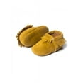 thumbnail image 5 of Ochine Baby PU Suede Leather Boys Girls Soft Fringe Soft Soled Non-slip Footwear Crib First Walkers, 5 of 6