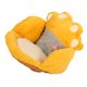 thumbnail image 3 of Cute Cat Paw Cushion Half Surrounded Office Chair Pillow Floor Cushion Pad for Bedroom Living Room Cafe Dorm Decor Yellow S, 3 of 5