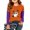 Saffron(Cartoon Pumpkin Ghost Bat), variant on Halloween Cute Shirts for Girls Size 8-10 Long Sleeve Novelty Cartoon Pumpkin Ghost Bat T-Shirt Thanksgiving Trendy Y2k Crew Neck Tee Tops Black 5-6 Years
