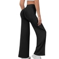 thumbnail image 3 of Lenago Women's Flare Yoga Pants with Pockets High Waisted Yoga Leggings Tummy Control Yoga Pants Full-Length Leggings No See Through Workout Yoga Pants, 3 of 10