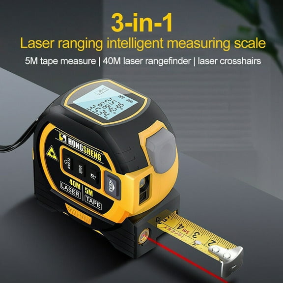 3 in 1 Digital Laser Measurer Tape Distance Meter Measuring Tool Range Finder
