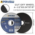 thumbnail image 2 of Cut Off Wheels PRVEW, paquete de 60 unidades, 4,5 cm, para amoladora angular de metal, 2 of 7