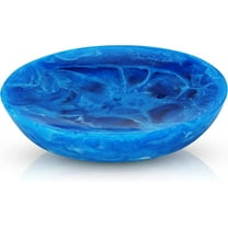 Ajuny Handicrafts Draining Soap Dish Premium Resin Soap Holder (Blue)