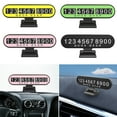 thumbnail image 4 of CAROOTU Car Temporary Parking Phone Numbers Sign Parking Luminous Numbers Plate Sticker Phone Number Holder, 4 of 8