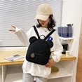thumbnail image 2 of Cute Bear Shaped Shoulder Backpack Fleece Women Bagpack Handbag (Style 4), 2 of 7