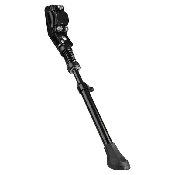 OUNONA Folding Bike Kickstand Heavy Duty Aluminum Alloy Antislip Black Bike Foot Stand 1Pack