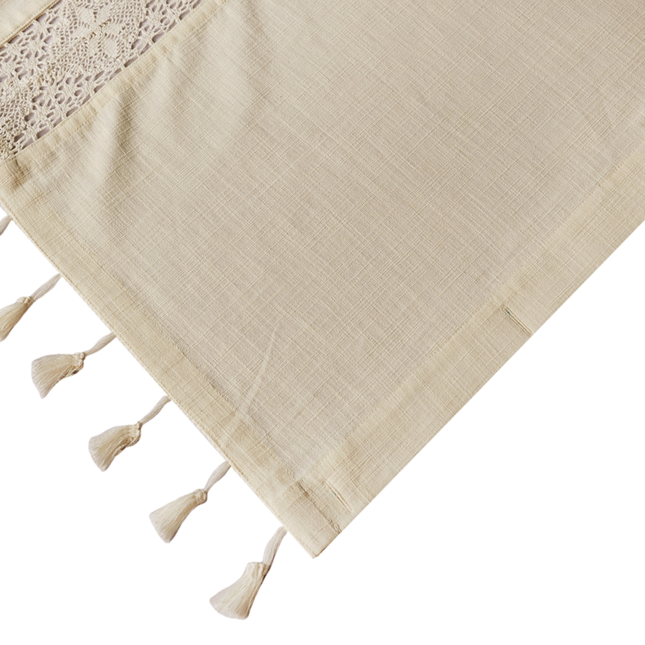 Better Homes & Gardens Corinne Crochet Shower Curtain, Ivory, 100% Cotton, 72 in x 72 in