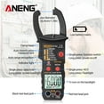 ANENG Tester,Meter Ohm NCV Continuity Diode Hertz RMS Clamp Meter Amp