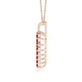 thumbnail image 2 of ANGARA Natural Ruby Open Heart V-Bale Pendant in 14K Rose Gold for Women (Size-2mm) | July Birthstone, Birthday, Anniversary, Jewelry Gift for Women | Natural Ruby Necklace, 2 of 8