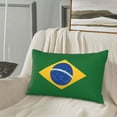 thumbnail image 7 of Hidden Zipper Pillowcases Brazil Flag Lumbar Pillow Case Decorative Pillow Cases Bed Cushion Covers for Bedroom Couch, 7 of 7
