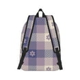 thumbnail image 2 of Yiaed Purple Floral Gingham Check Plaid Print Backpack, Premium Laptop Backpack, Travel Backpack for Women, Lightweight Backpacks, Comfortable Back Pack-Small, 2 of 7