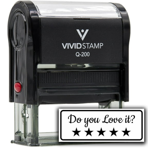 All Quality Do You Love It? Self-Inking Rubber Stamp | Business and Packaging Stamps (Black Ink) - Q-200