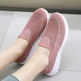 thumbnail image 5 of CHICVOMEY Women's Slip-On Walking Shoes Breathable Mesh Sneakers with Non-Slip Cushioned Sole for Travel Work Running Women's Athletic Shoes, 5 of 7