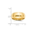 thumbnail image 3 of Gem & Harmony Mens 14K Yellow Gold 8mm Comfort Fit Wedding Band Ring for Men, 3 of 6
