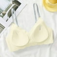 thumbnail image 5 of Wireless Bras for Women Seamless Bralettes Everyday Tshirt Bras V Neck Wirefree Bra Adjustable Strap Sleeping Bra, 5 of 6