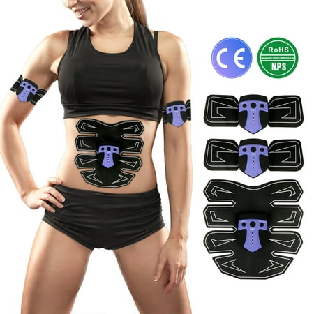 6Pcs Abs Toning Belts, EMS Muscle Stimulator, Abs Trainer Body Fitness Training Machine,Gym Workout And Home Fitness Equipment For Men (Best All Over Body Toning Workout)