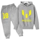 thumbnail image 3 of Conjunto de sudadera con capucha y pantalones largos de moda infantil con la superestrella argentina de fútbol número 10, ropa para niños, primavera y otoño, ropa deportiva Messi, 3 of 5