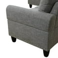 thumbnail image 2 of Hommoo Sofa Set, Linen 2-Piece Sofa Set,L-Shaped Sectional Couch Set with Right Armrest for Living Room，Brown Grey（No Ottoman）, 2 of 7
