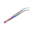 thumbnail image 3 of O'Creme Stainless Steel Precision Kitchen Culinary 8 Inch Tweezer Tongs 8" Curved, Multicolored, 3 of 3