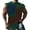 Green, variant on Men's Vintage American Flag Sleeveless Tank Top, Distressed Print Casual Muscle Shirt for Gym and Daily Wear