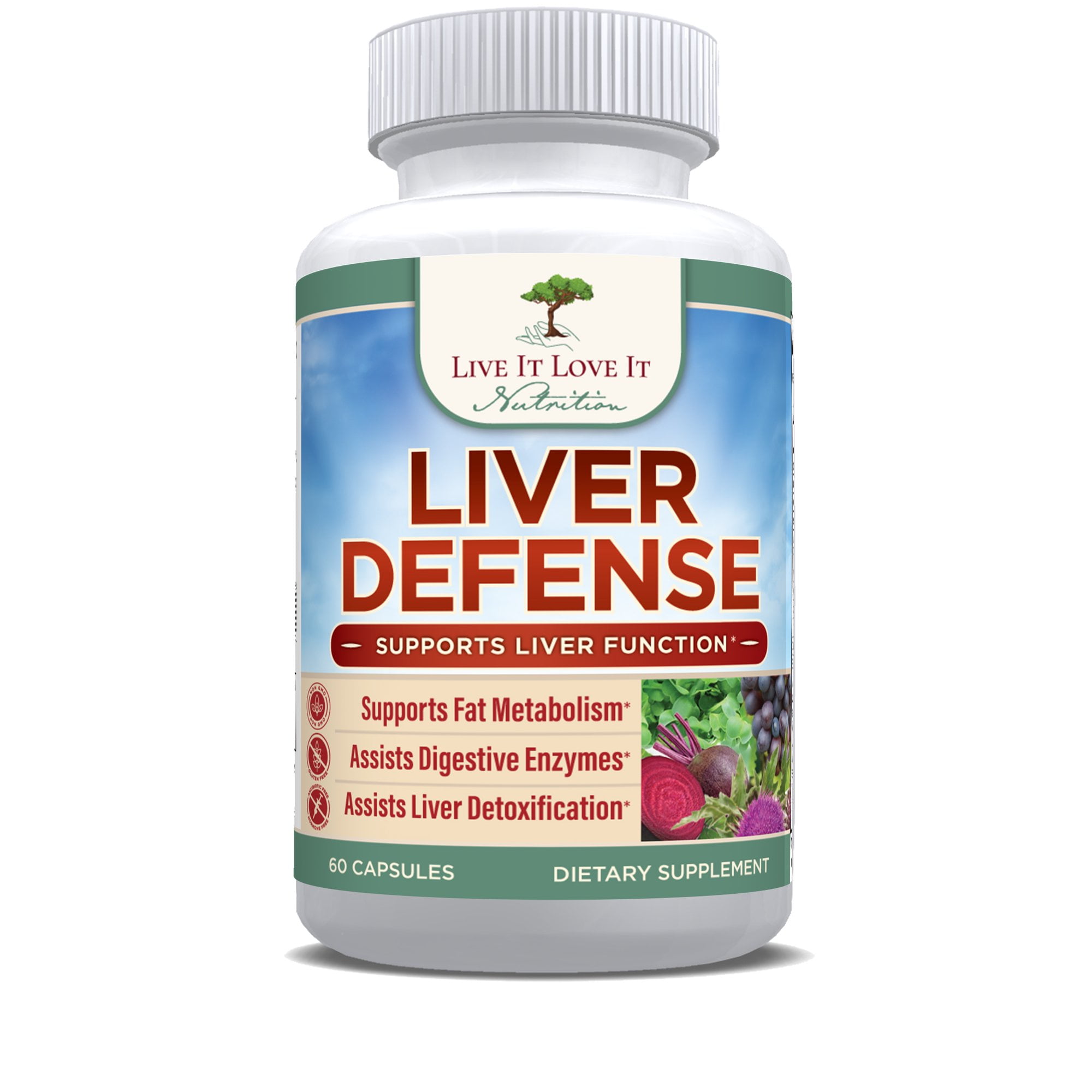 Liver Defense (60 Caps) by Live It Love It, Liver Health Dietary