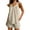 Beige #2, variant on Womens Pajamas Fashion 2 Piece Solid Color Sleeveless Sleepwear with Shorts Plus Size Crew Neck Loose Fit Pajama Set Gift for Women