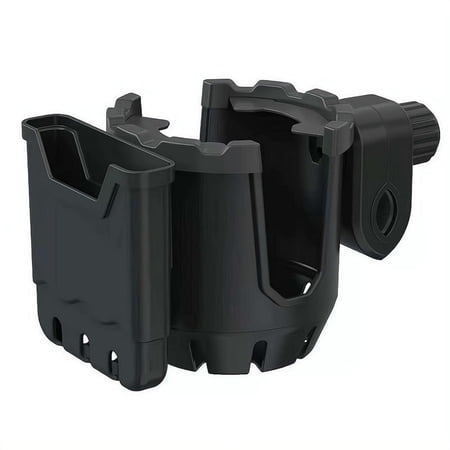 2-in-1 Bike Cup Holder with Phone Mount, Universal Handlebar Drink Stand for Stroller Walker Wheelchair Scooter, Father's Day Gift 2PACK