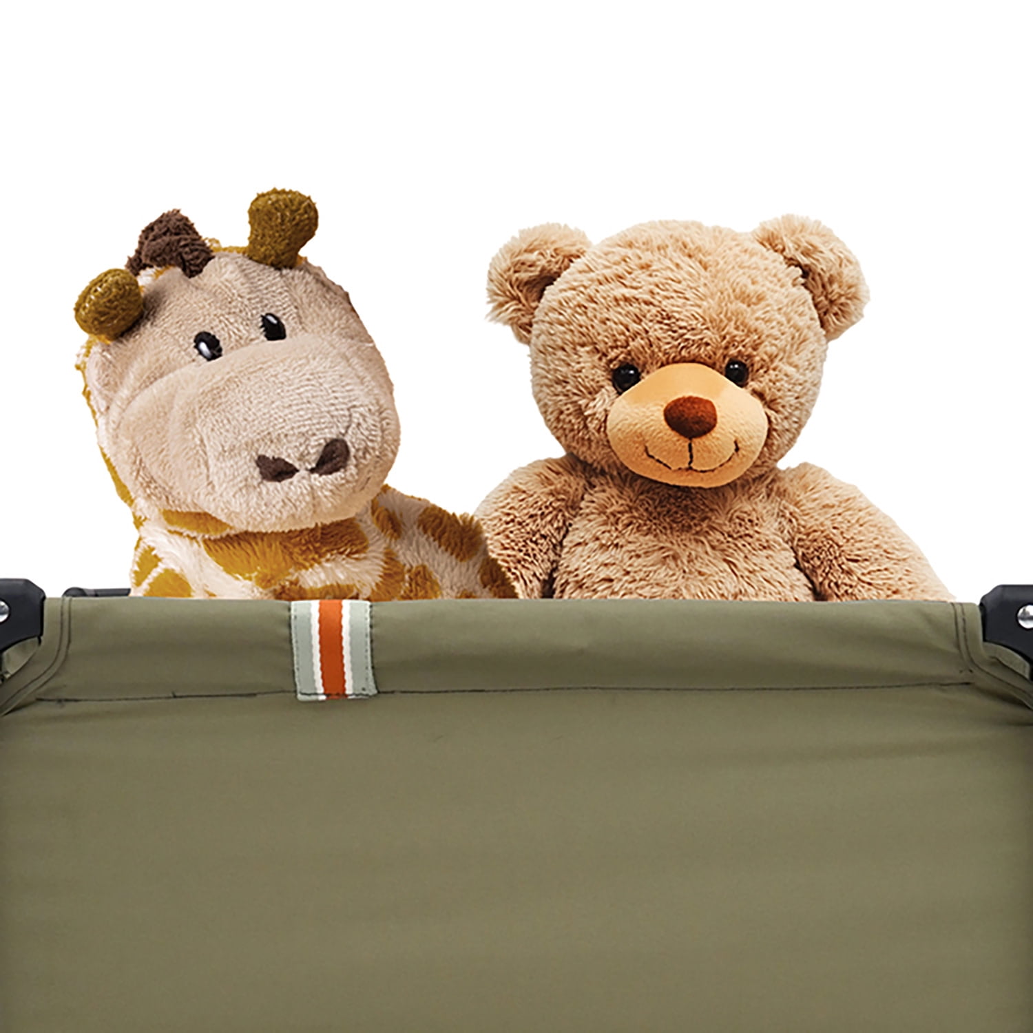 509 Crew: Little Wagon - Khaki - Folding Pull-Along Cart, Adjustable Handle, Canvas-Metal Frame, Transport Toys-Dolls-Stuffed Animals, Kids 3+