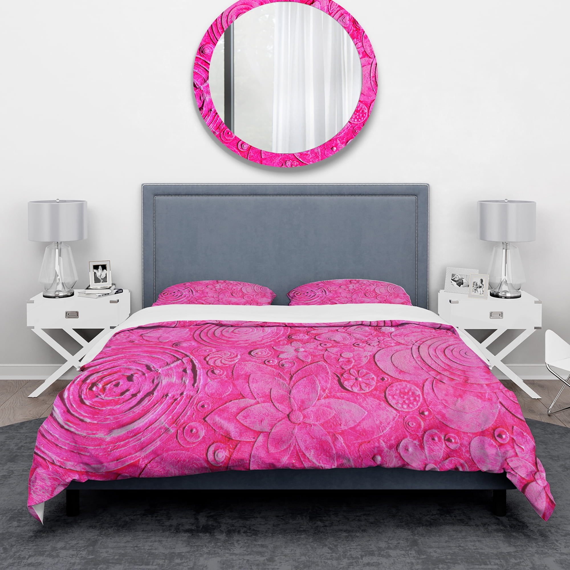 Designart 'Mix Of Summer hawaiin Flowers' Floral Duvet Cover Set