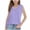 Purple, variant on zbxnLI Girls Tank Tops V Neck Causal Sleeveless T Shirts Solid Color Summer Tank Tees for Teen Girls